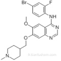 4-quinazolinamine, N- (4-bromo-2-fluorophényl) -6-méthoxy-7 - [(1-méthyl-4-pipéridinyl) méthoxy] CAS 443913-73-3